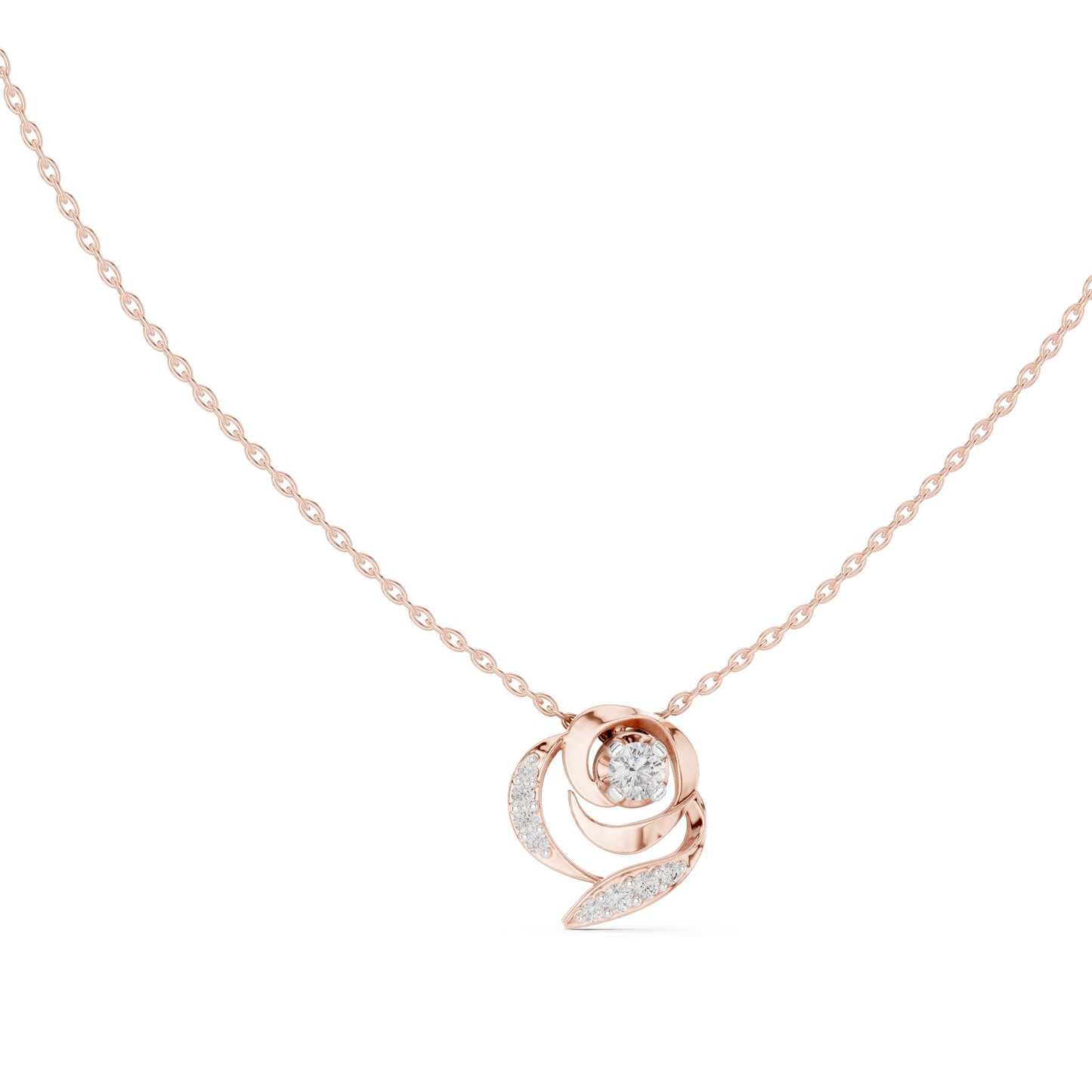 Round Lab Grown Diamond Pendant