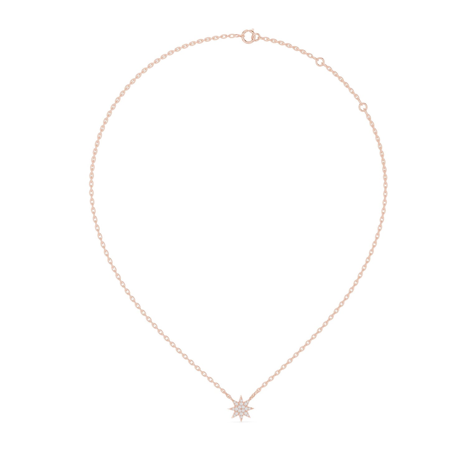 Round Lab Grown Diamond Pendant