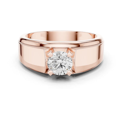 Men's Round Lab Grown Diamond Ring