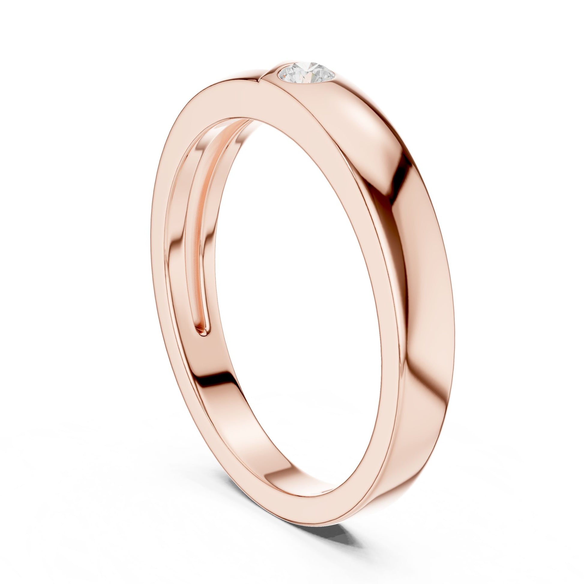 Men's Round Lab Grown Diamond Ring