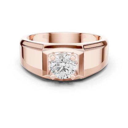 Men's Round Lab Grown Diamond Ring