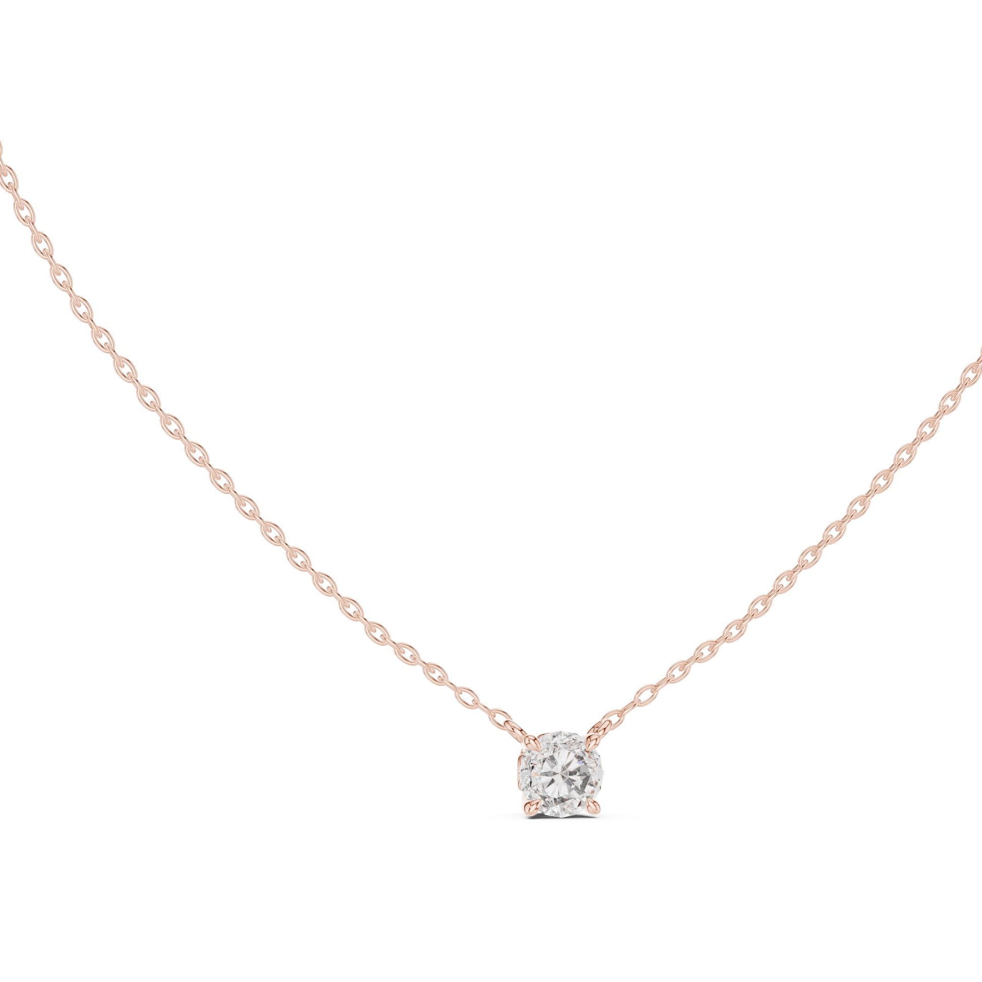 Round Lab Grown Diamond Pendant