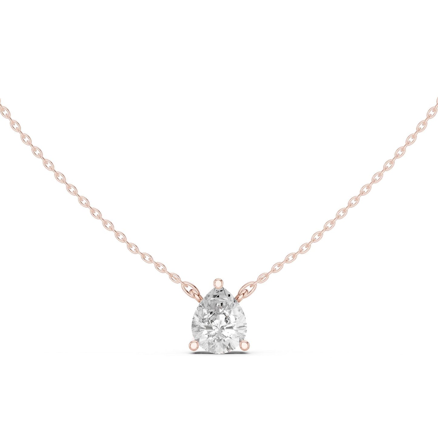 Round Lab Grown Diamond Pendant