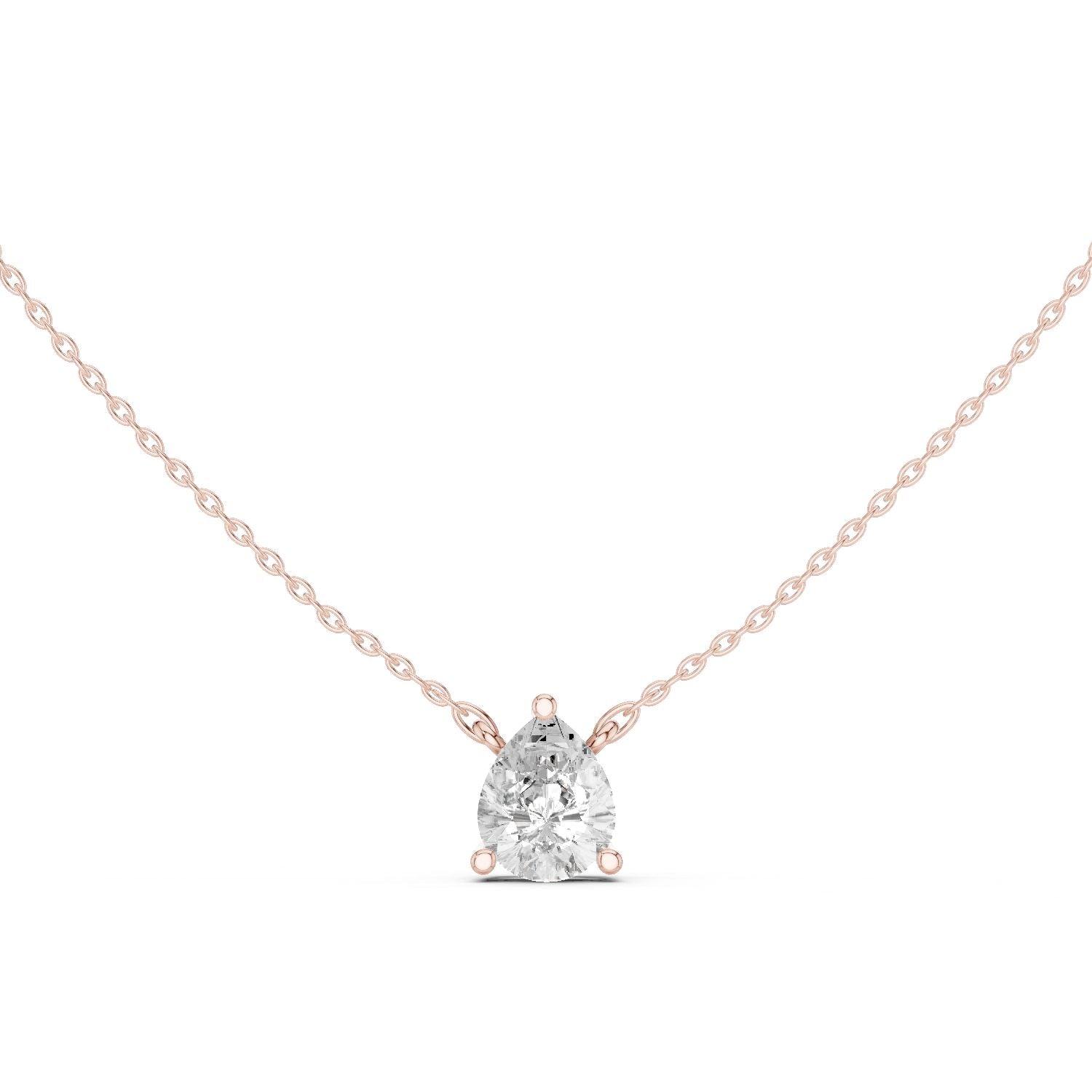 Round Lab Grown Diamond Pendant