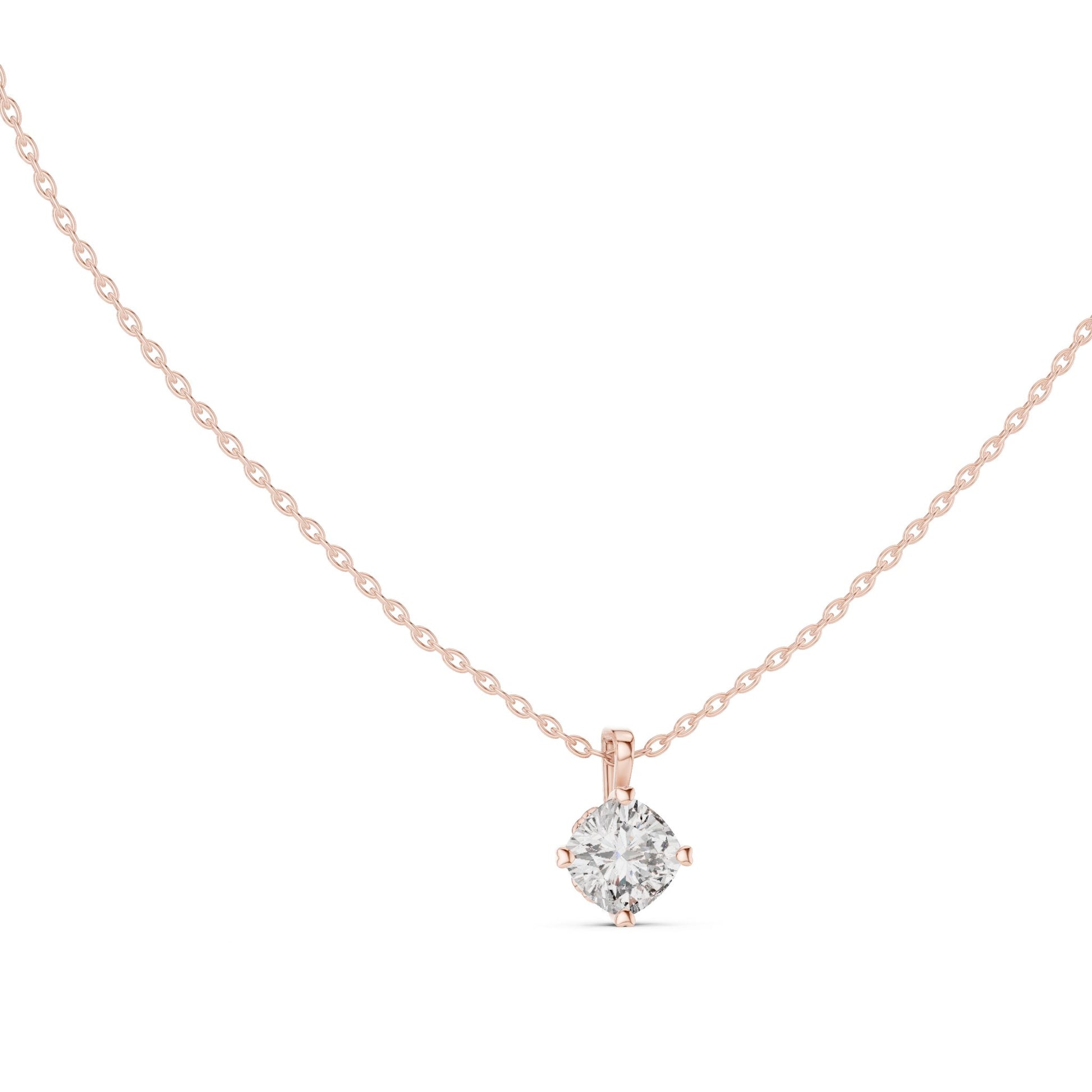 Round Lab Grown Diamond Pendant