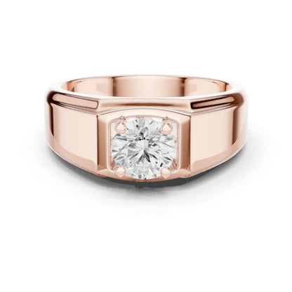 Men's Round Lab Grown Diamond Ring