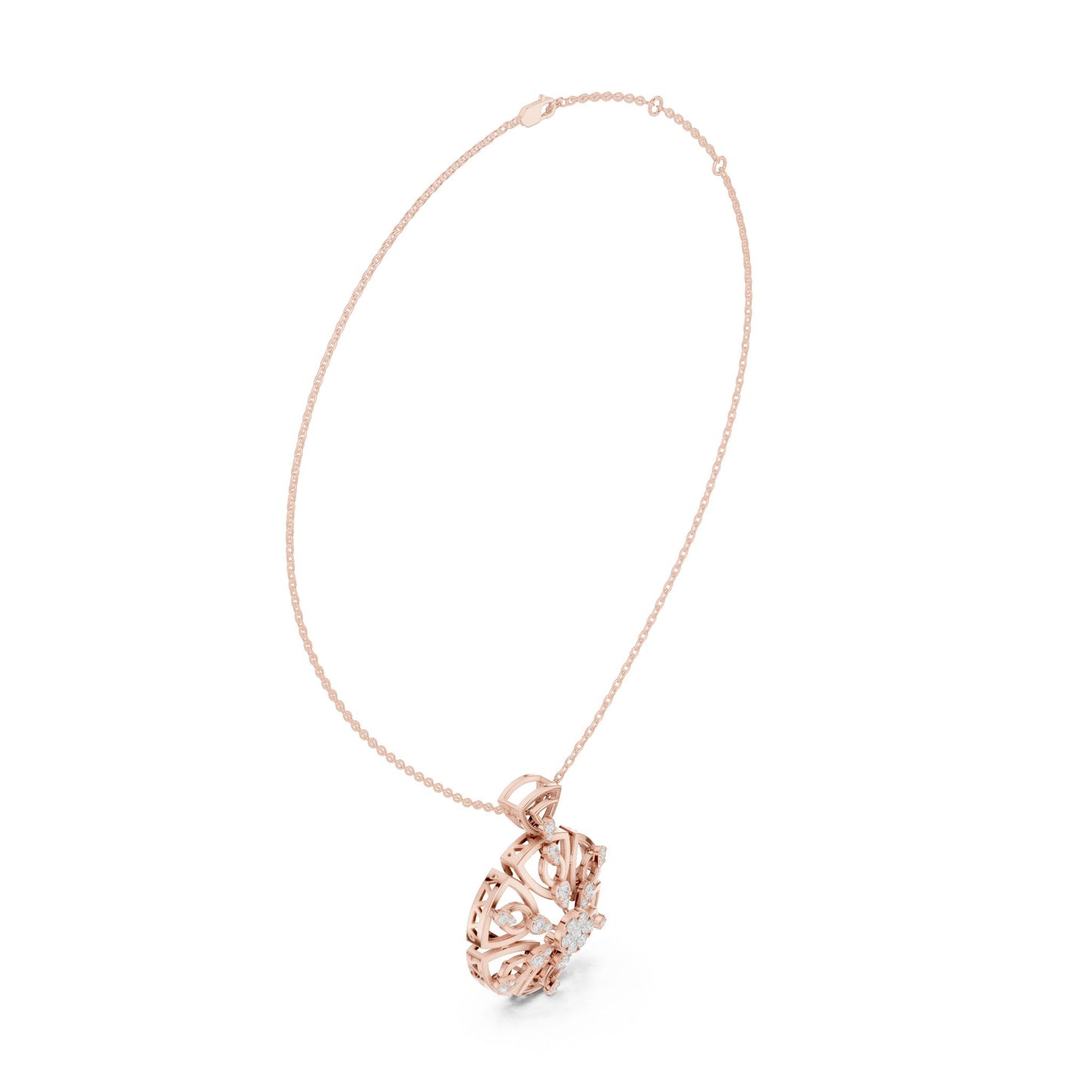 Round Lab Grown Diamond Pendant