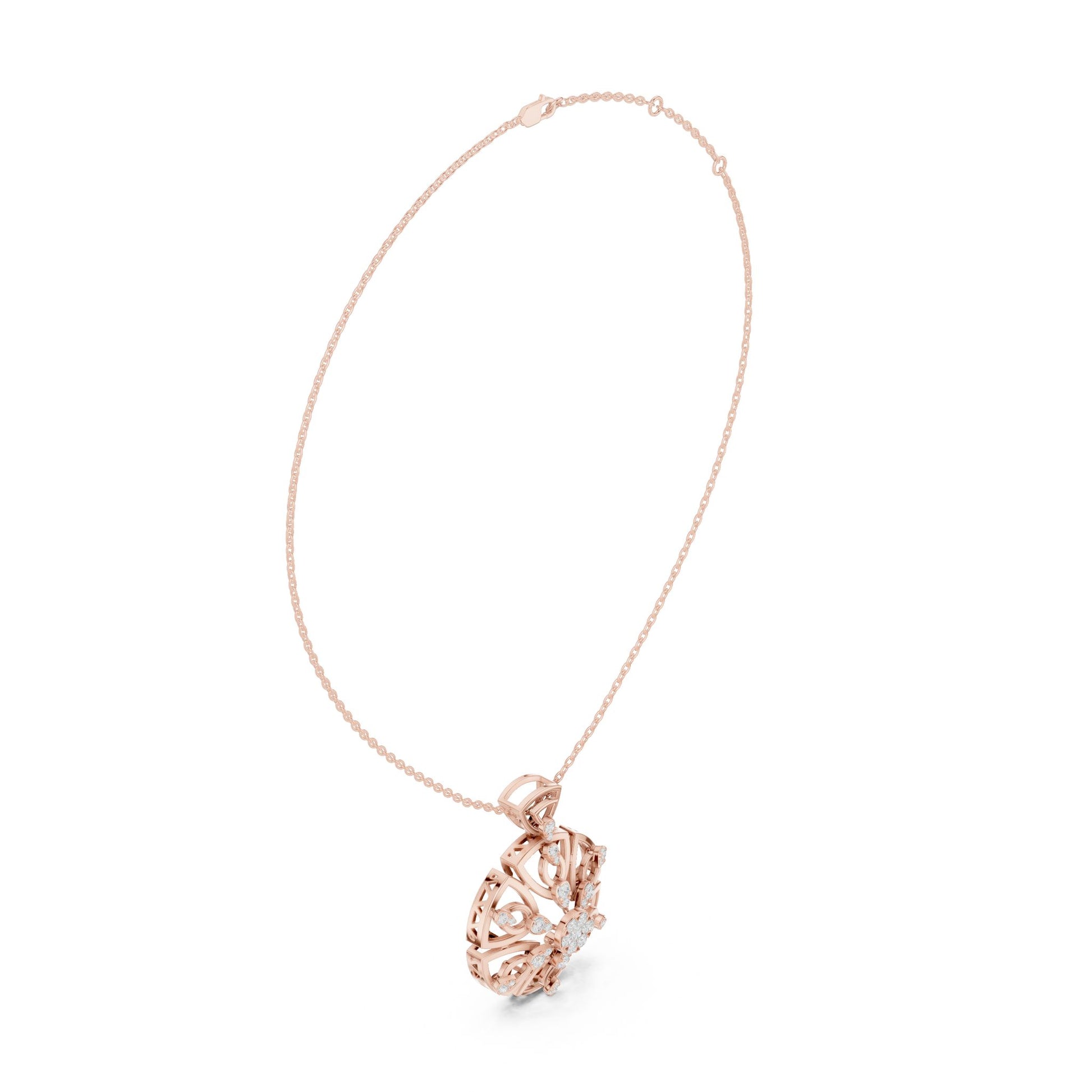 Round Lab Grown Diamond Pendant