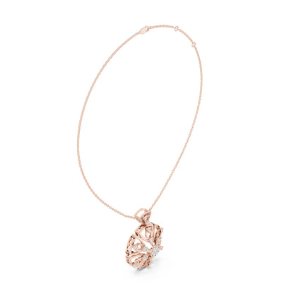 Round Lab Grown Diamond Pendant