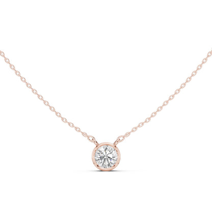 Round Lab Grown Diamond Pendant