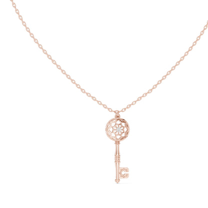 Round Lab Grown Diamond Pendant