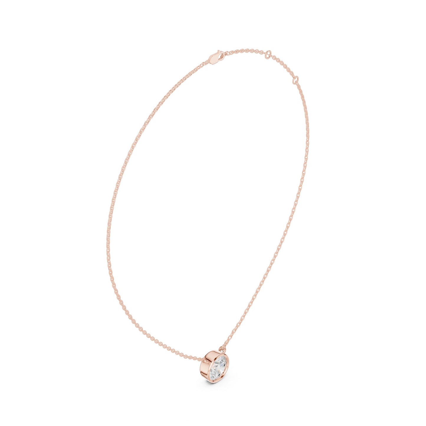 Round Lab Grown Diamond Pendant
