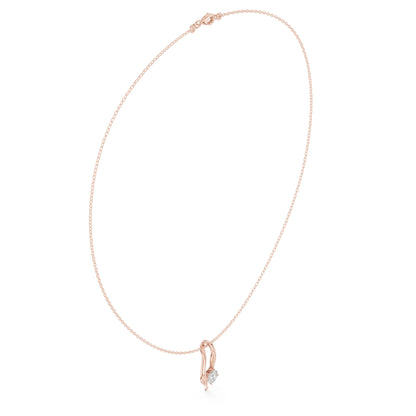 Round Lab Grown Diamond Pendant