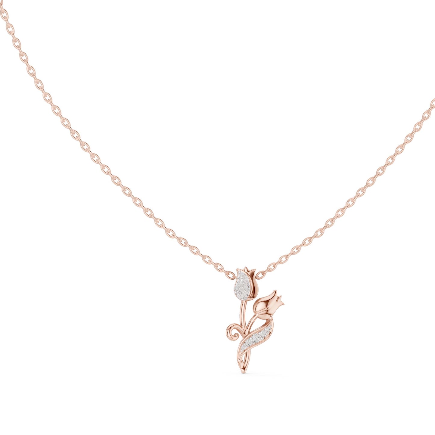 Round Lab Grown Diamond Pendant