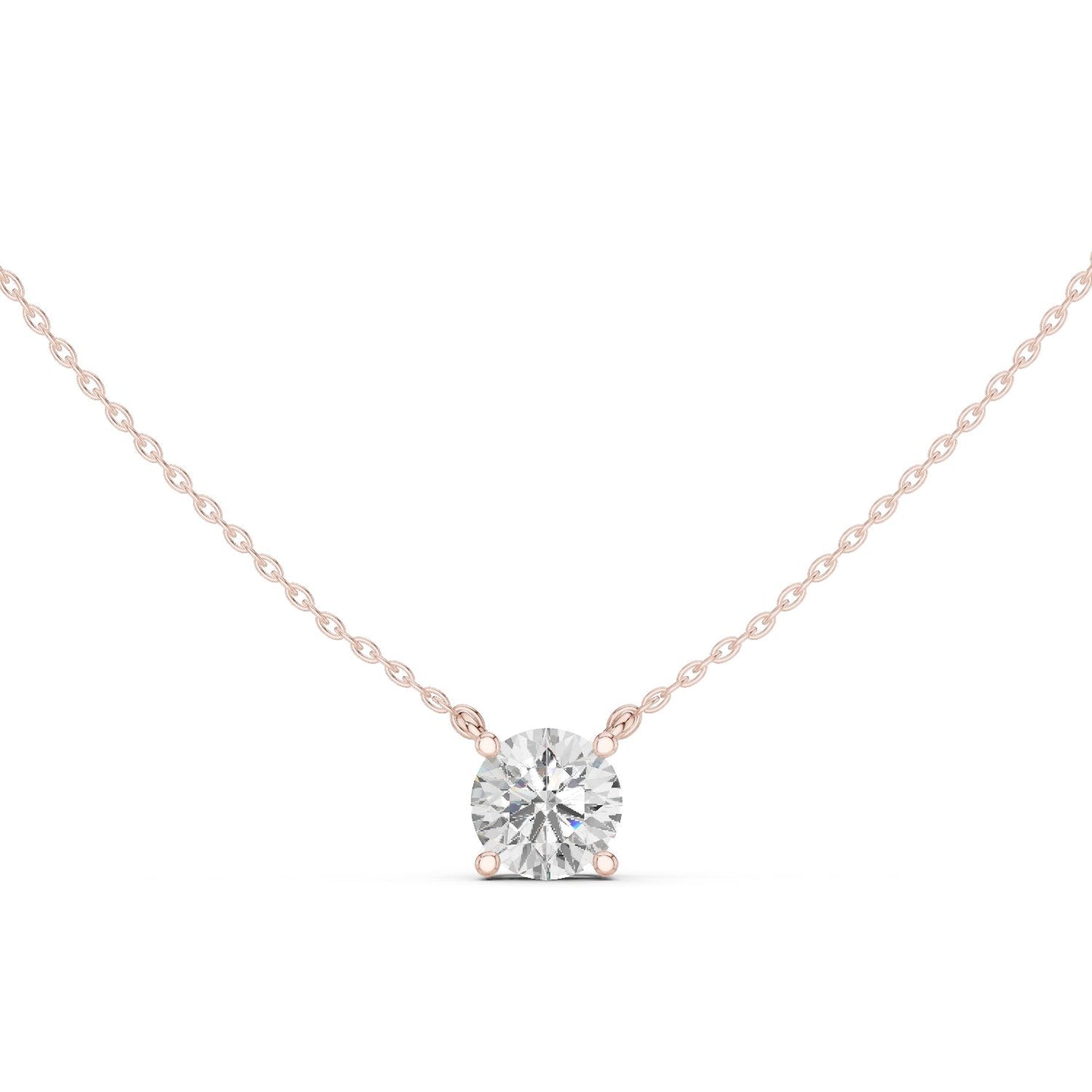 Round Lab Grown Diamond Pendant