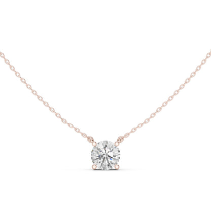 Round Lab Grown Diamond Pendant