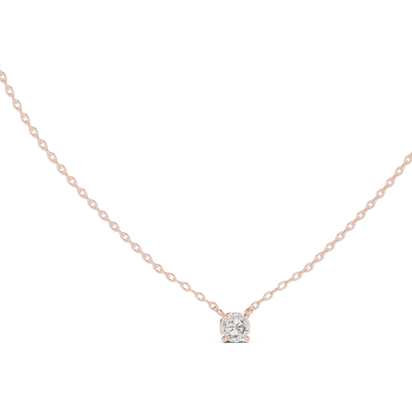 Round Lab Grown Diamond Pendant