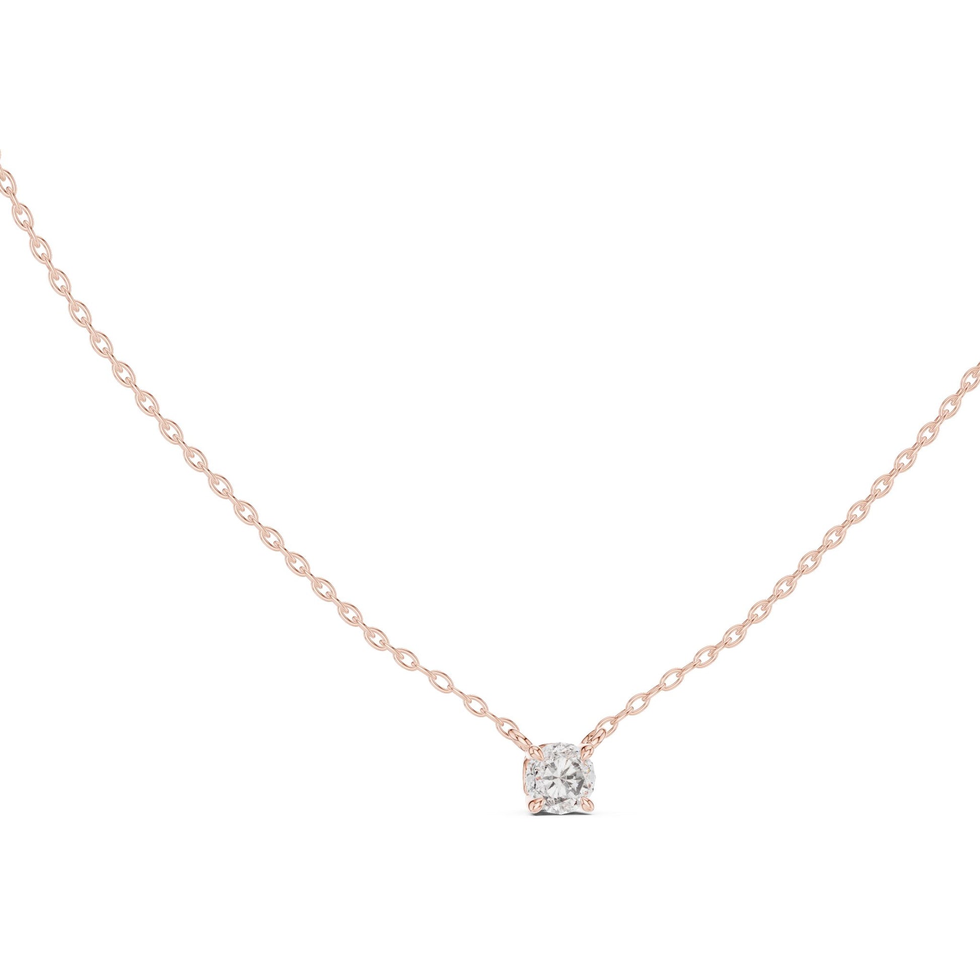 Round Lab Grown Diamond Pendant