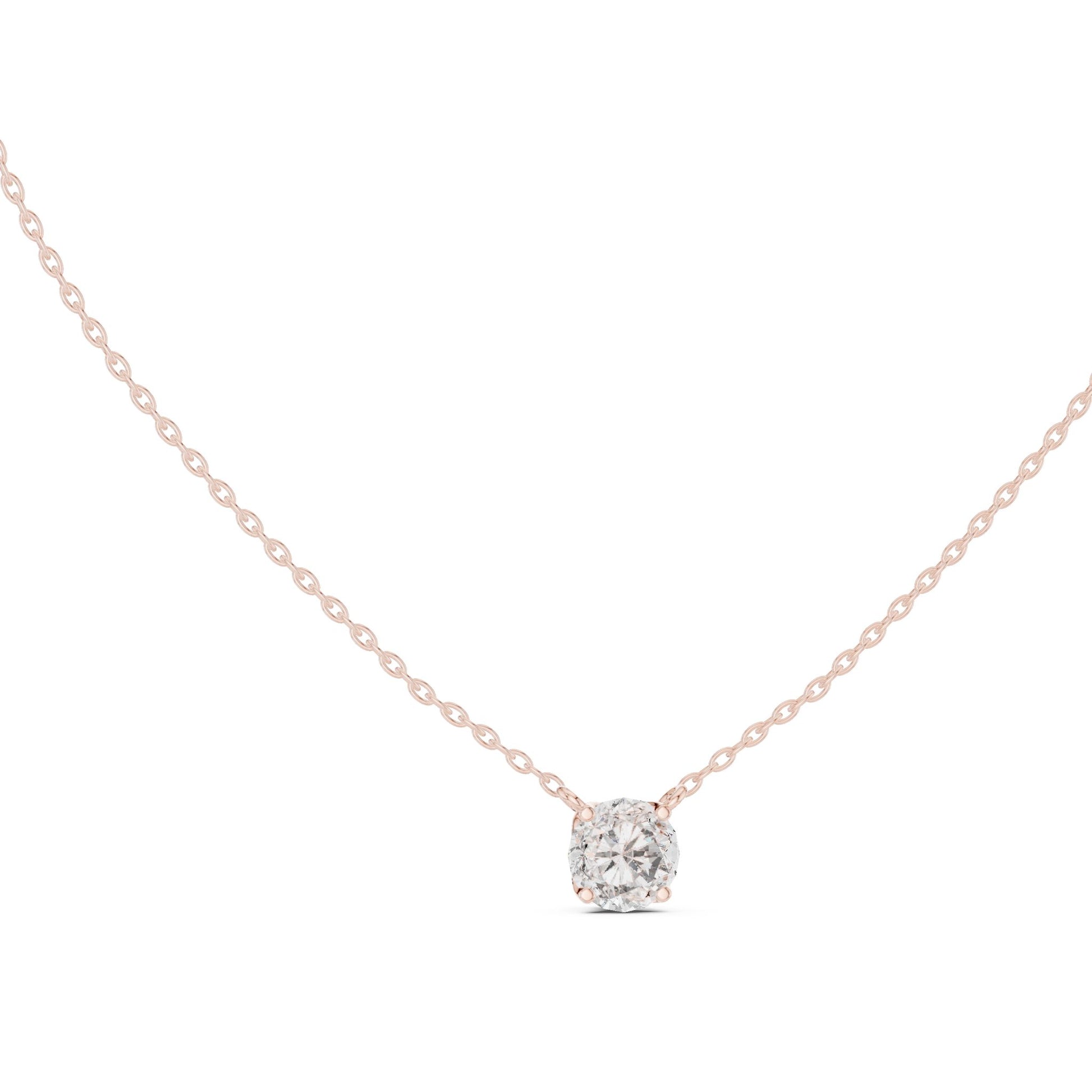 Round Lab Grown Diamond Pendant