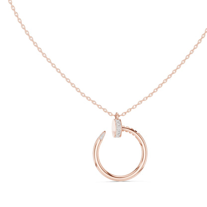 Round Lab Grown Diamond Pendant