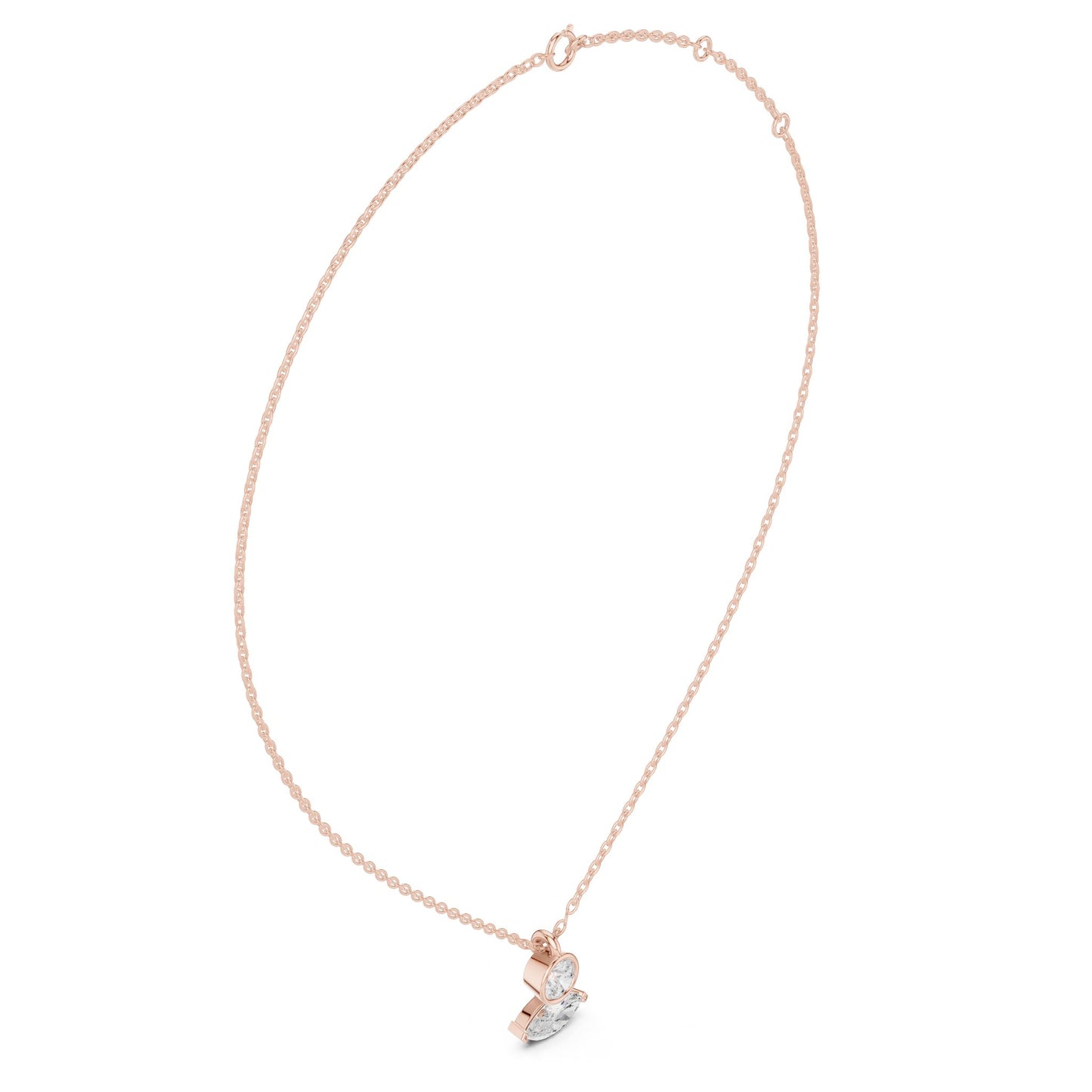 Round Lab Grown Diamond Pendant
