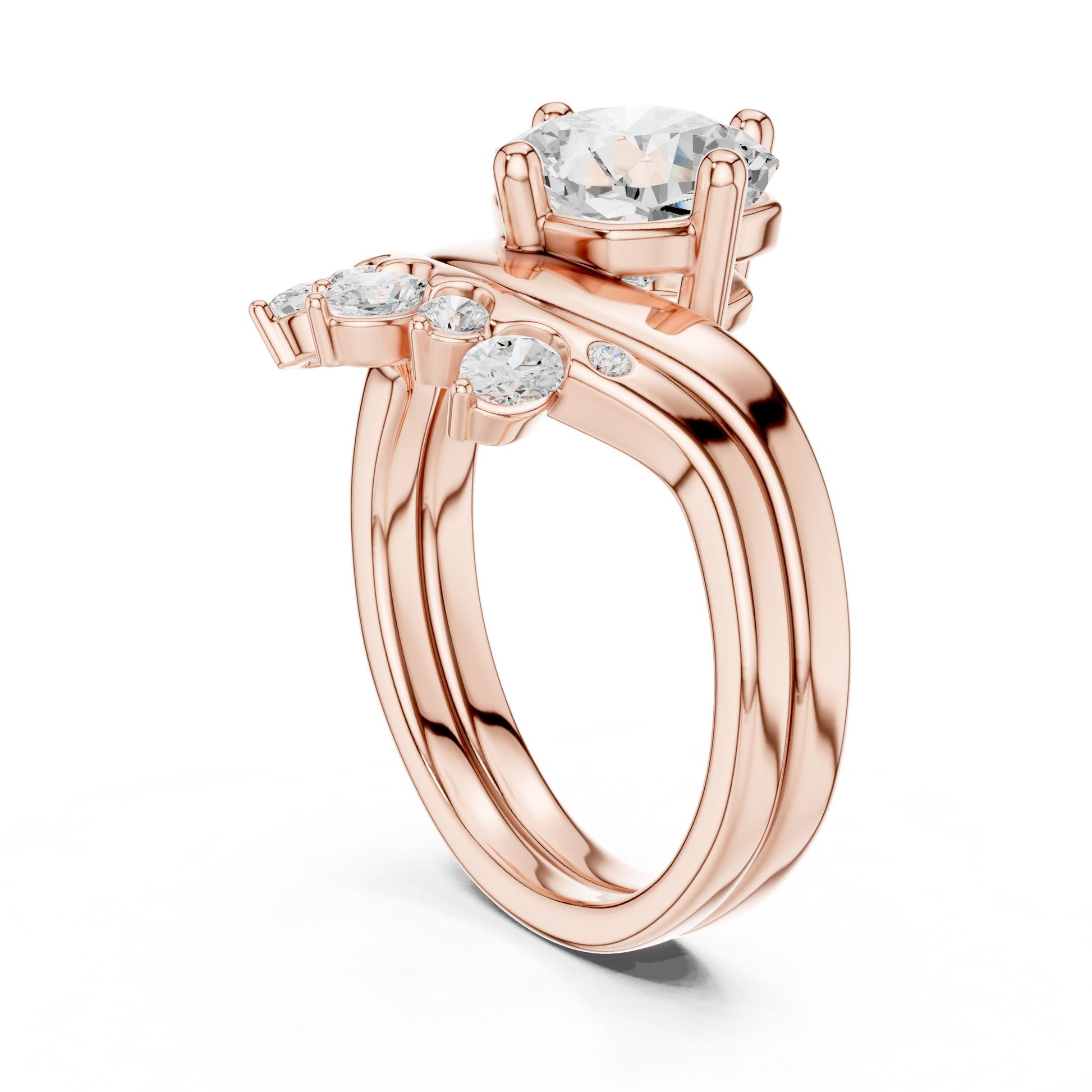Round Lab Grown Diamond Solitaire Engagement Ring