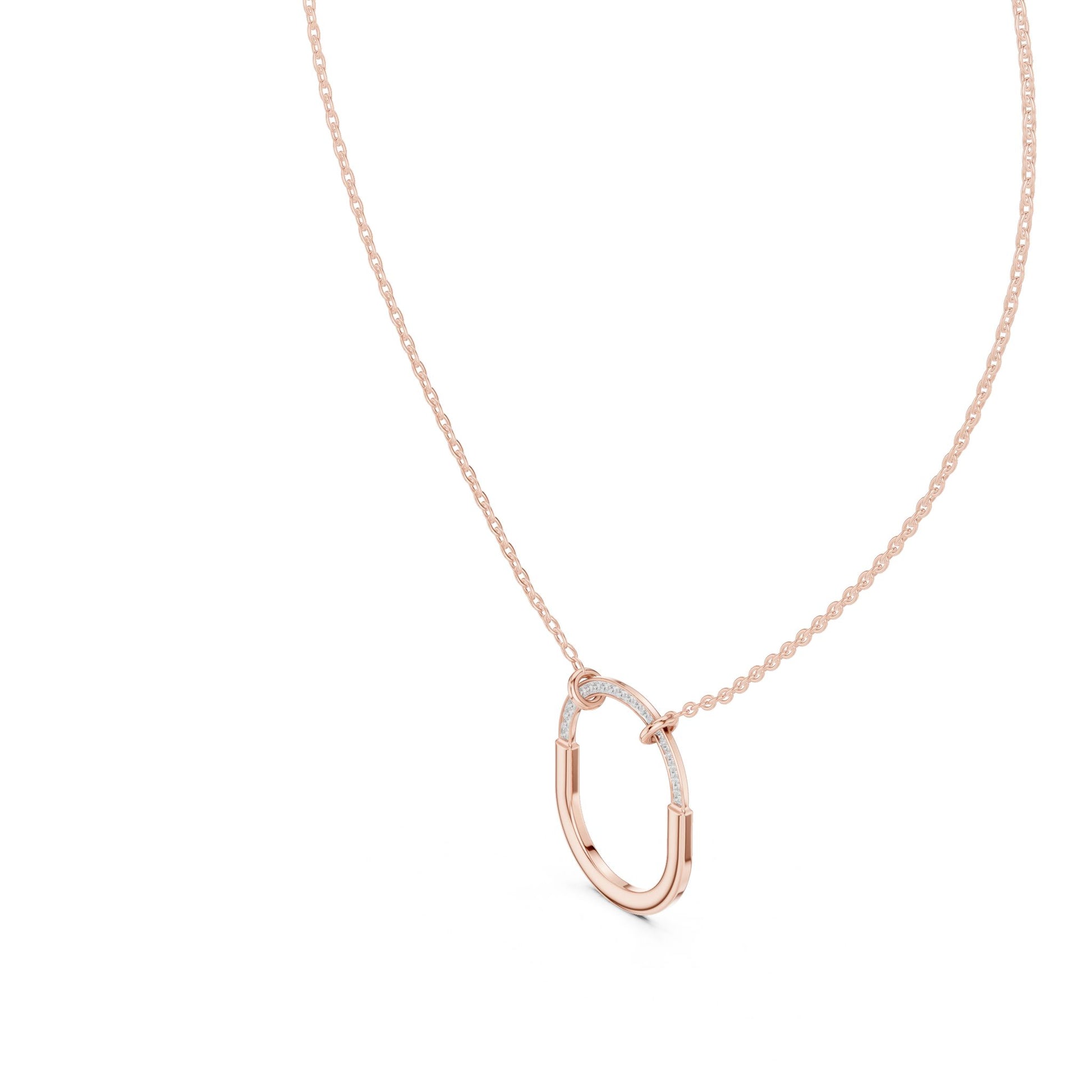 Round Lab Grown Diamond Pendant