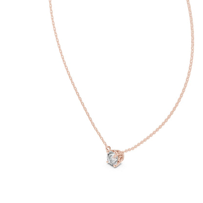 Round Lab Grown Diamond Pendant