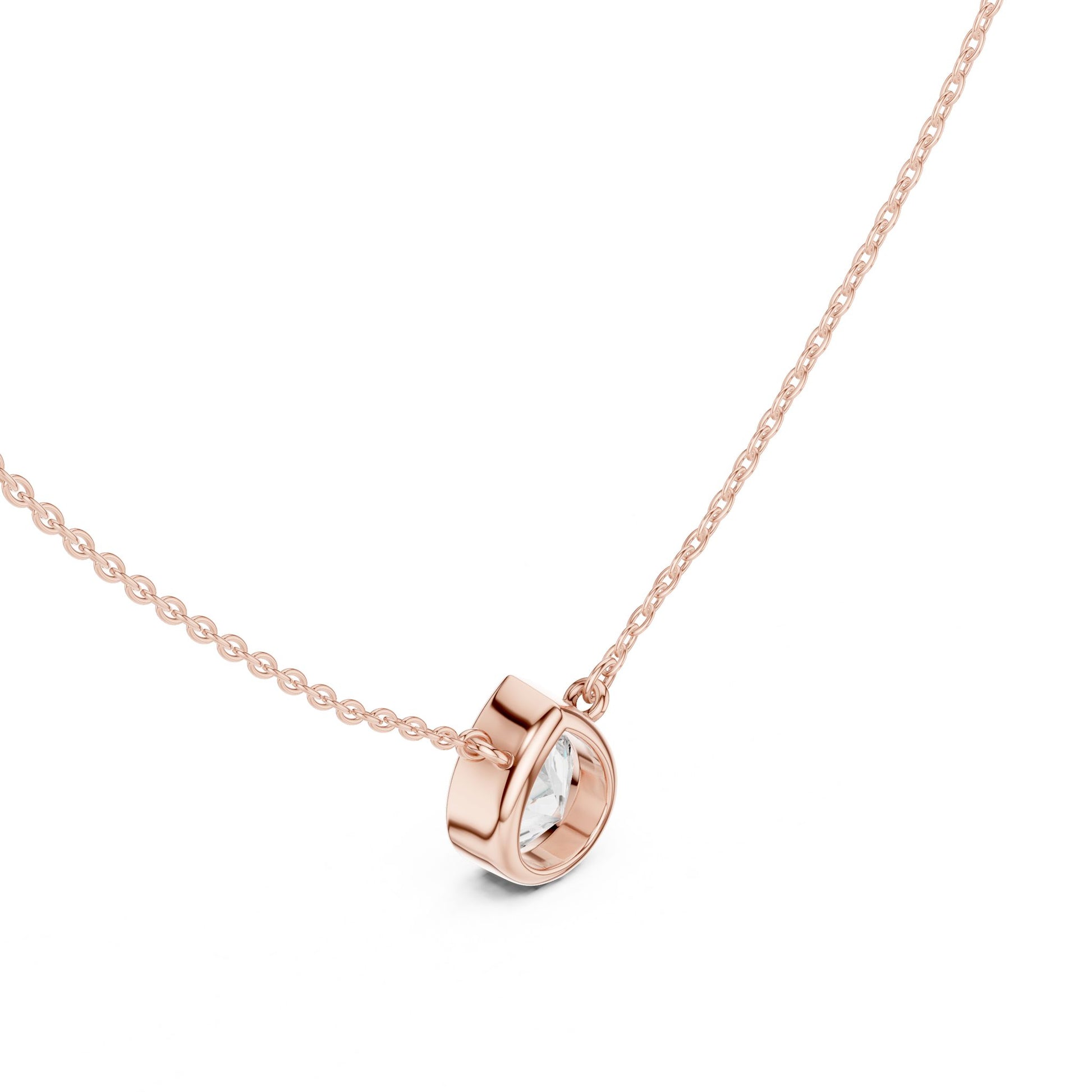 Round Lab Grown Diamond Pendant