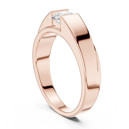 Men's Round Lab Grown Diamond Ring