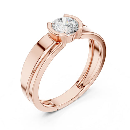 Men's Round Lab Grown Diamond Ring