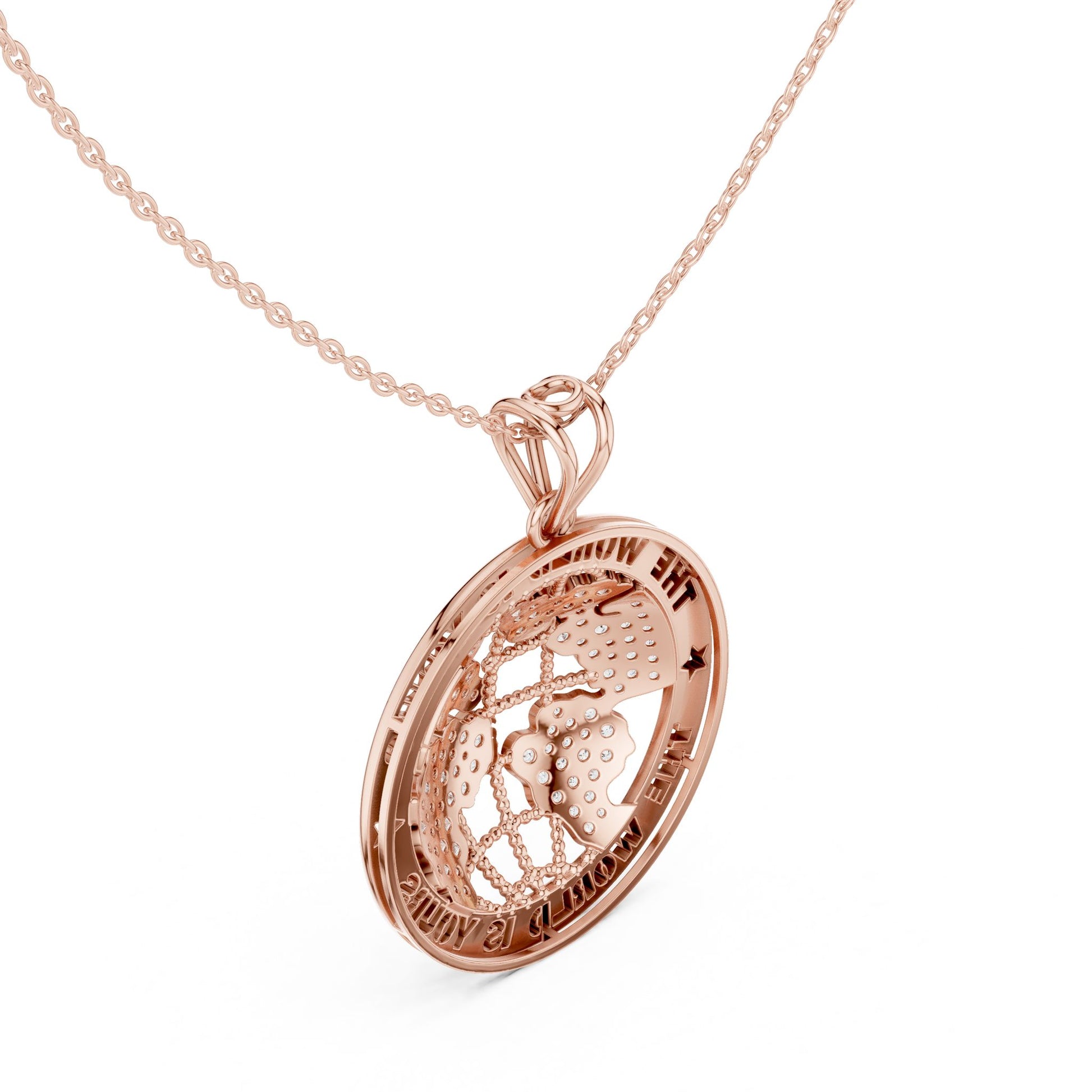 Round Lab Grown Diamond Pendant