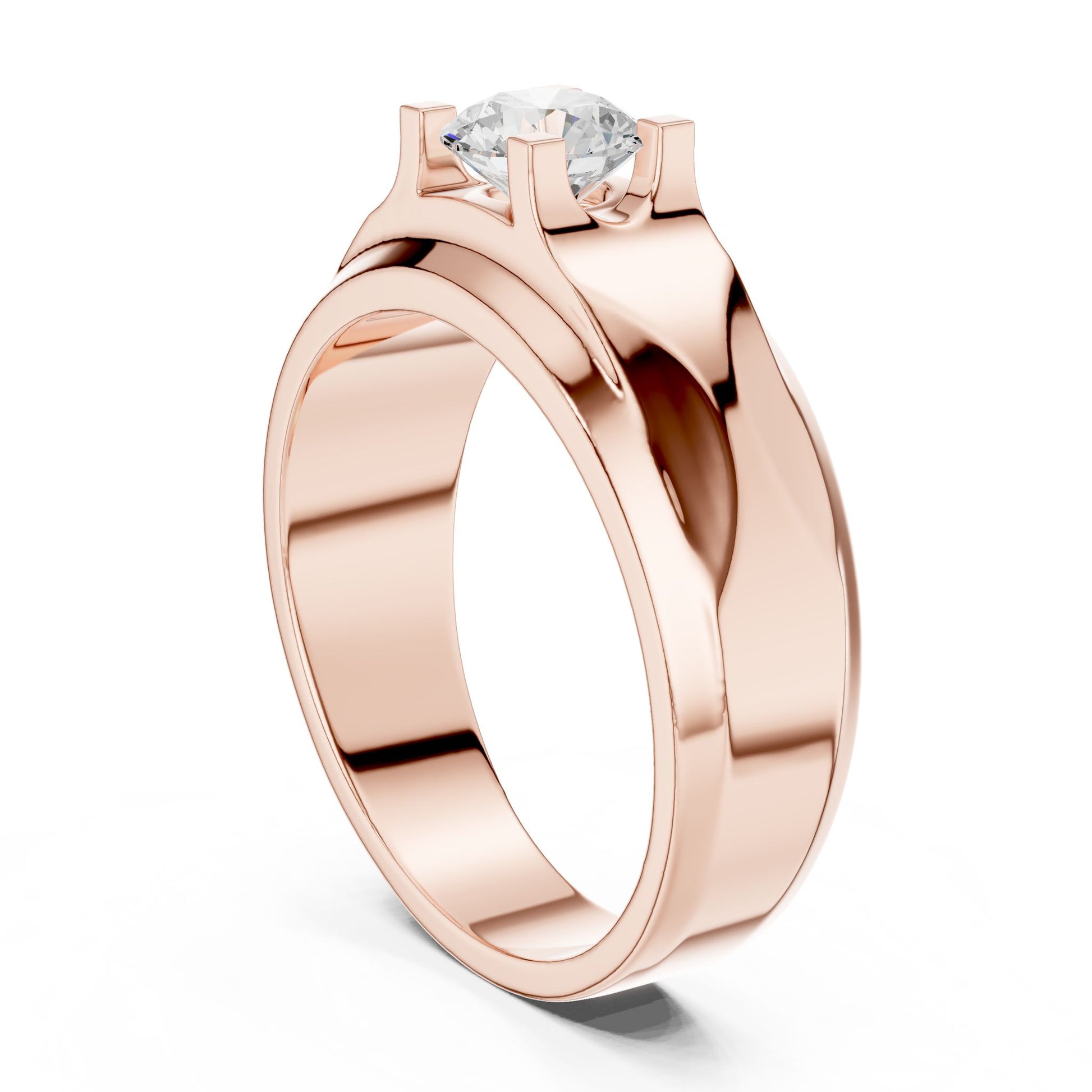 Men's Round Lab Grown Diamond Ring