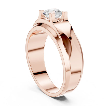 Men's Round Lab Grown Diamond Ring