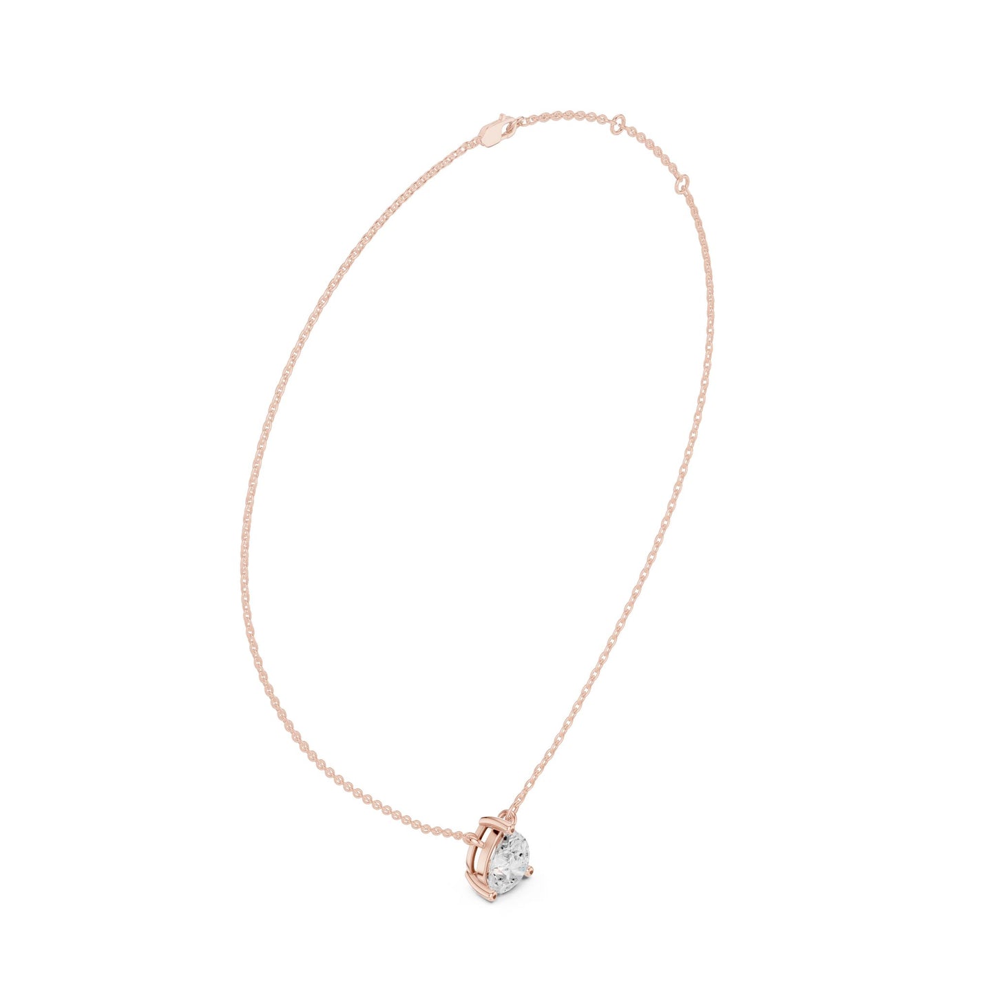 Round Lab Grown Diamond Pendant