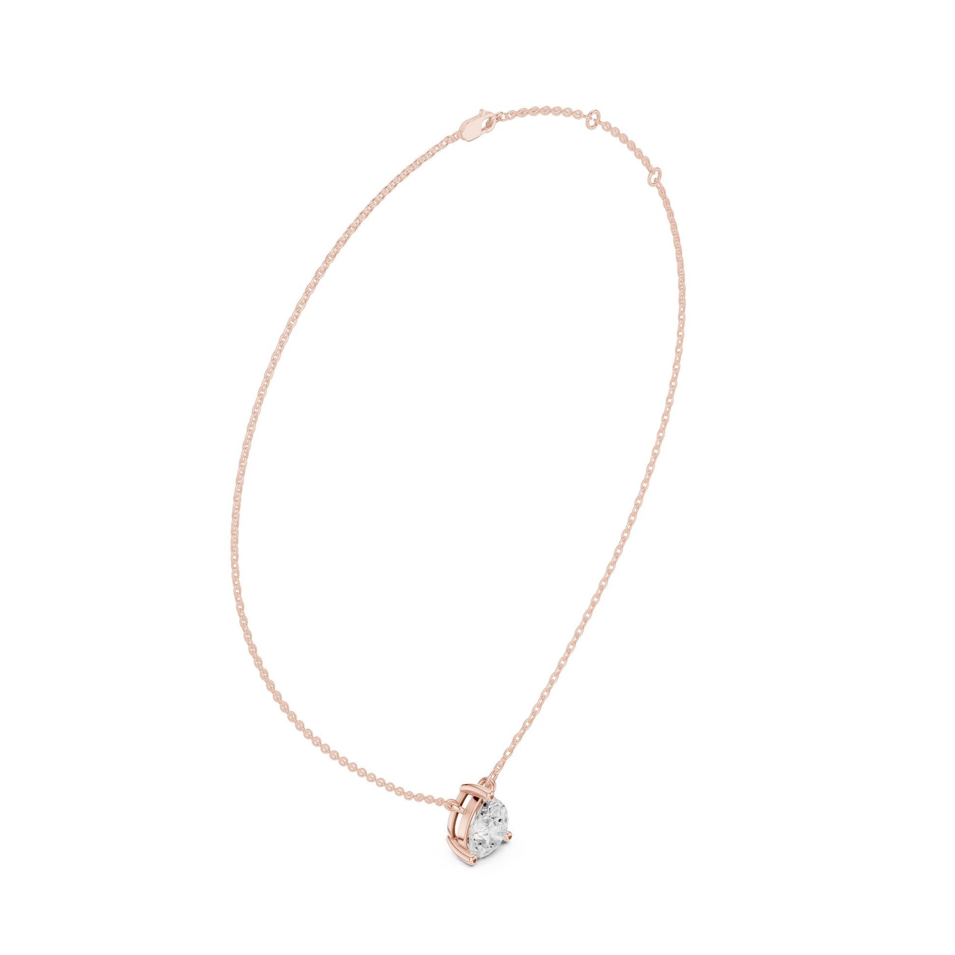Round Lab Grown Diamond Pendant