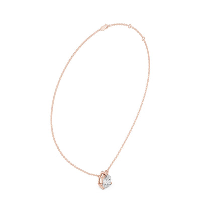 Round Lab Grown Diamond Pendant
