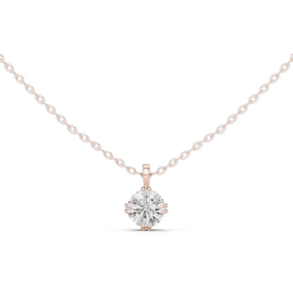 Round Lab Grown Diamond Pendant