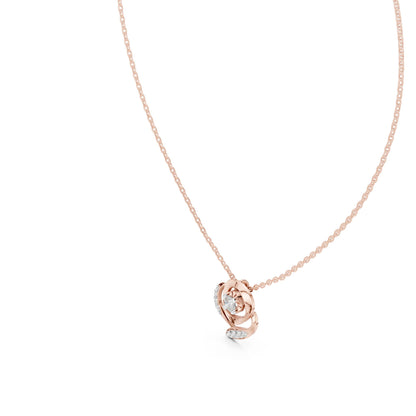 Round Lab Grown Diamond Pendant
