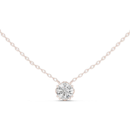 Round Lab Grown Diamond Pendant