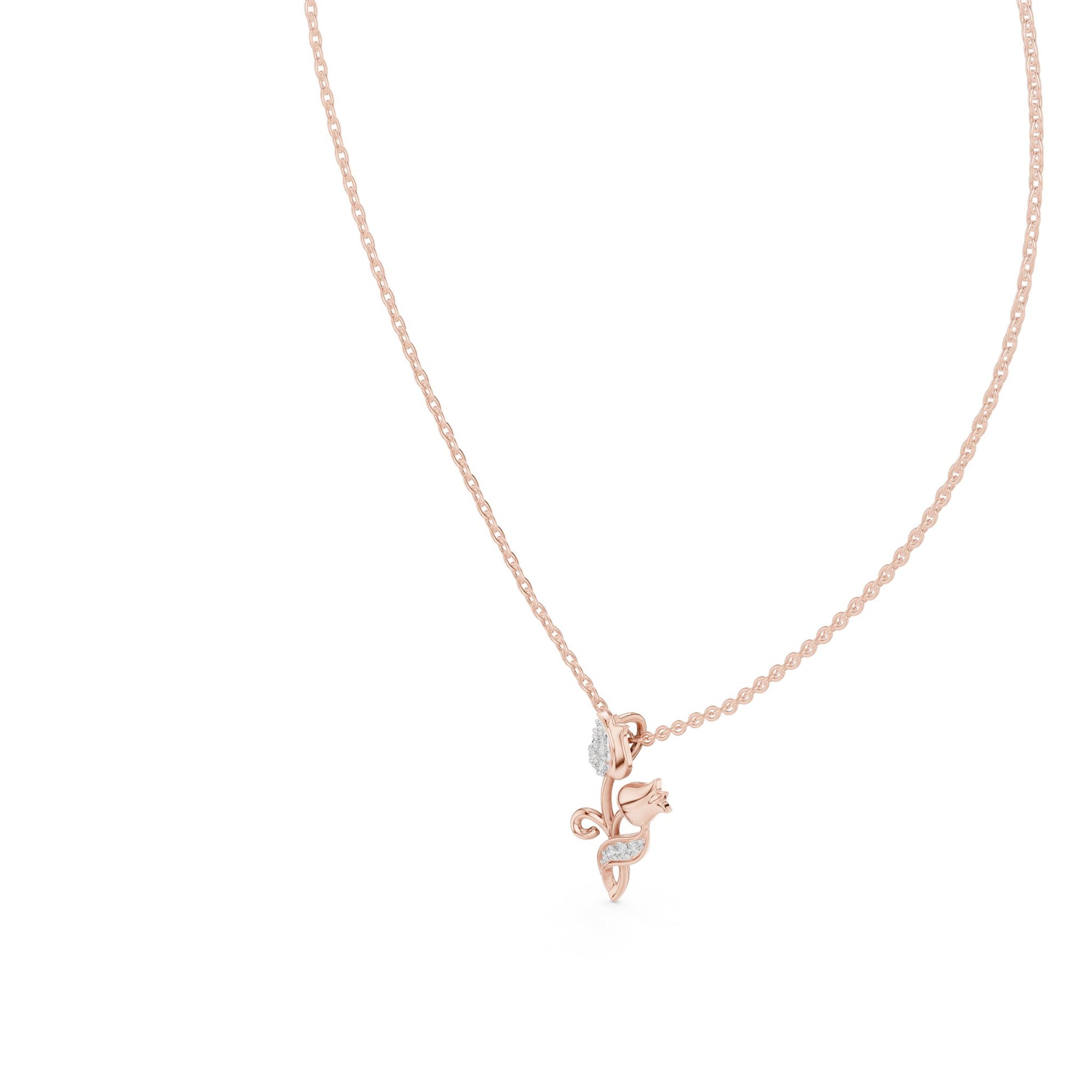 Round Lab Grown Diamond Pendant