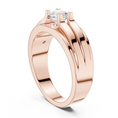 Men's Round Lab Grown Diamond Ring