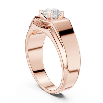 Men's Round Lab Grown Diamond Ring