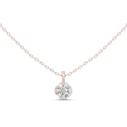 Round Lab Grown Diamond Pendant