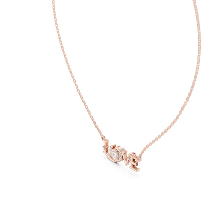 Round Lab Grown Diamond Pendant