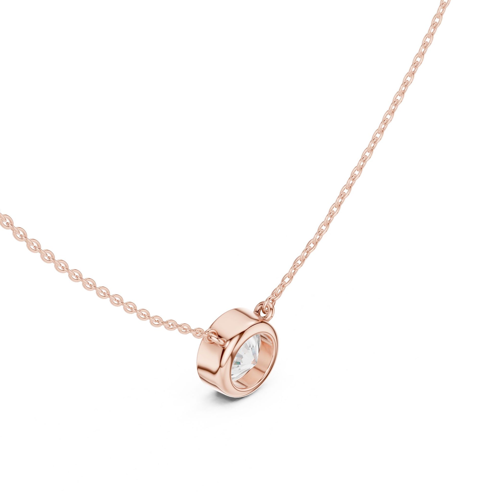 Round Lab Grown Diamond Pendant