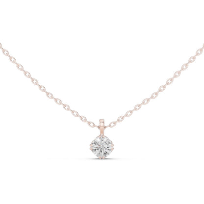 Round Lab Grown Diamond Pendant