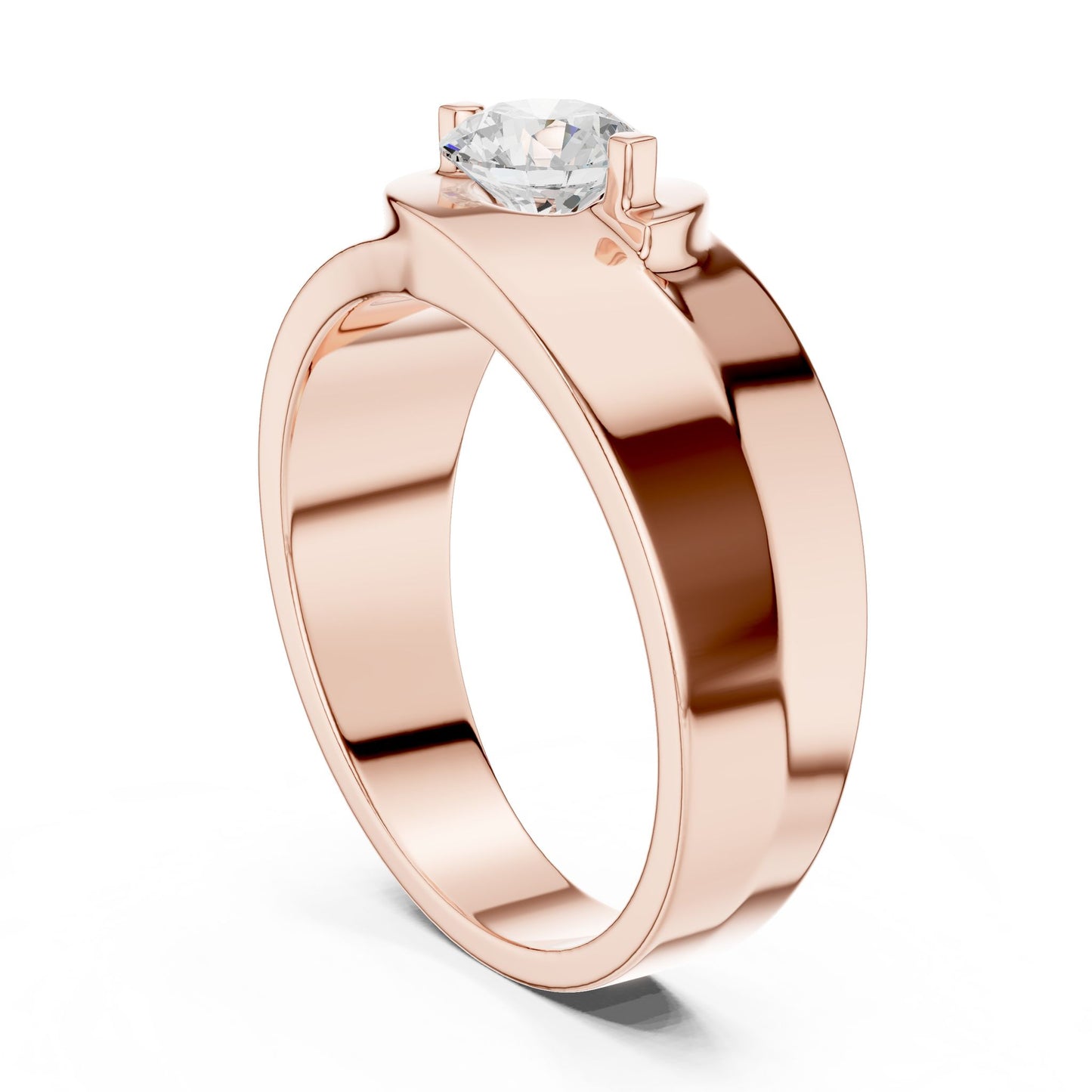 Men's Round Lab Grown Diamond Ring