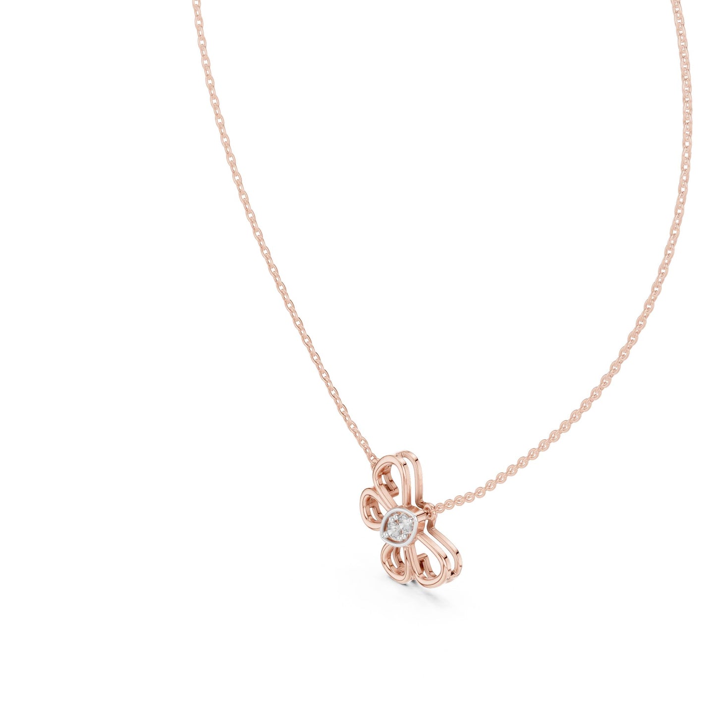 Round Lab Grown Diamond Pendant