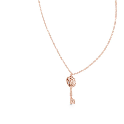 Round Lab Grown Diamond Pendant